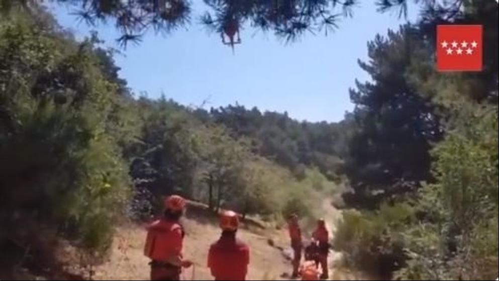 Rescatado en helicóptero un senderista de 82 años herido