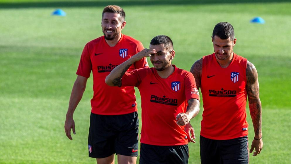 Calentamiento del Leganés - Atlético de Madrid