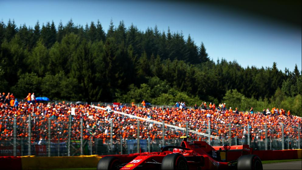 Leclerc confirma el dominio de Ferrari en Spa