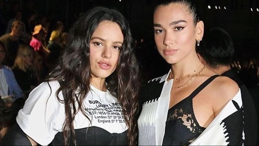 Rosalía y Dua Lipa acaparan todas las miradas en el desfile de Burberry