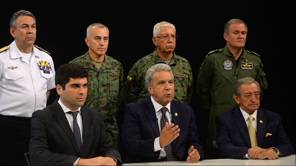 Moreno traslada la sede de Gobierno a Guayaquil y culpa a Correa de golpe de Estado