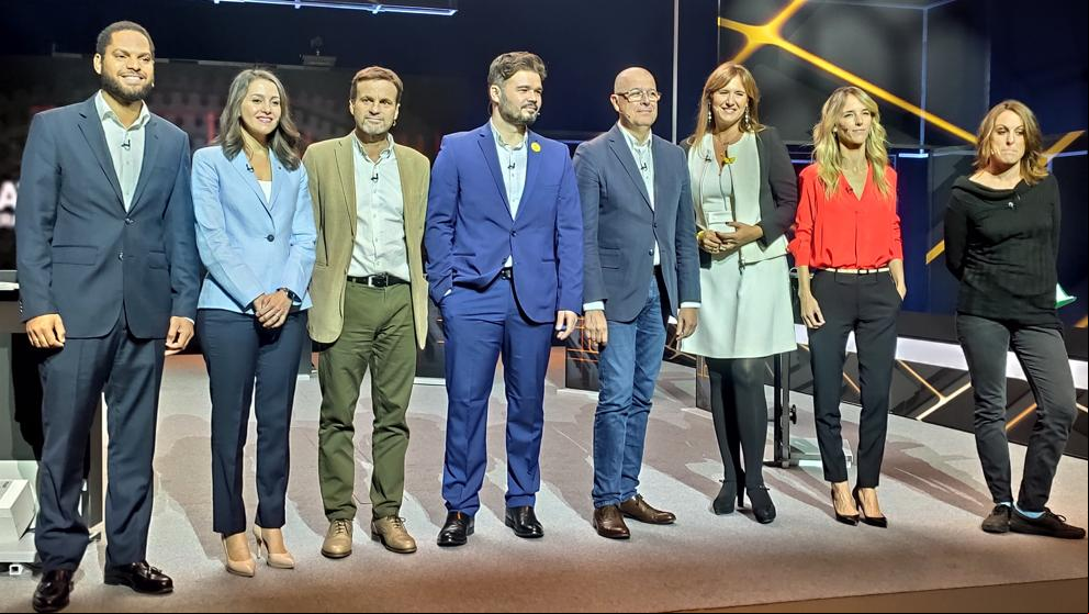 Arrimadas, Álvarez de Toledo y Garriga cargan contra TV3 y su director en el debate