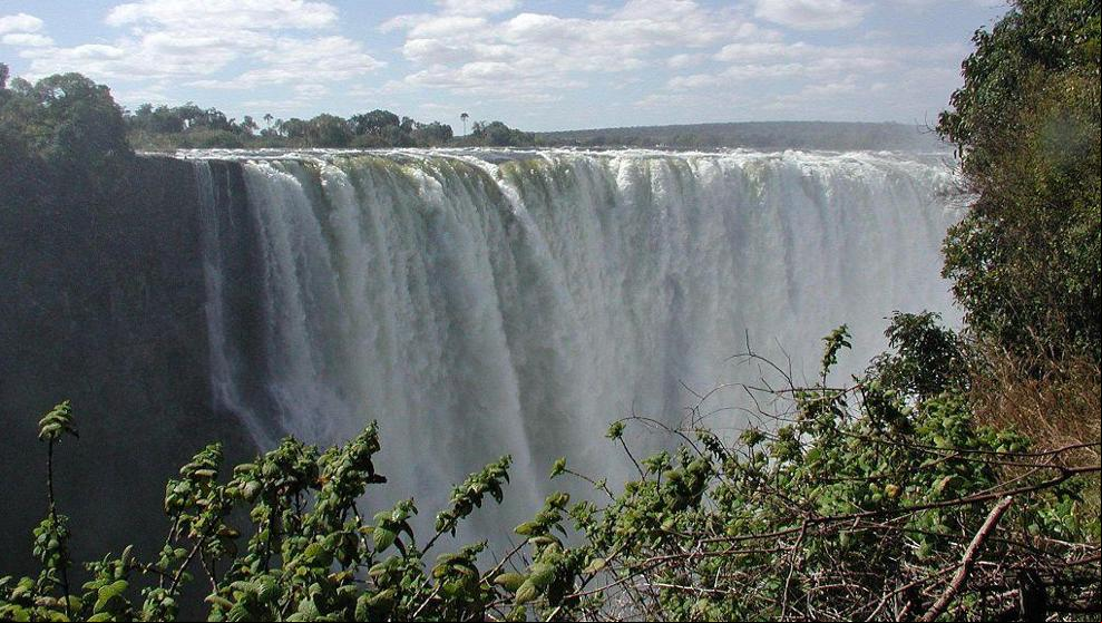 Las famosas cataratas Victoria, en peligro por la sequía asociada al cambio climático