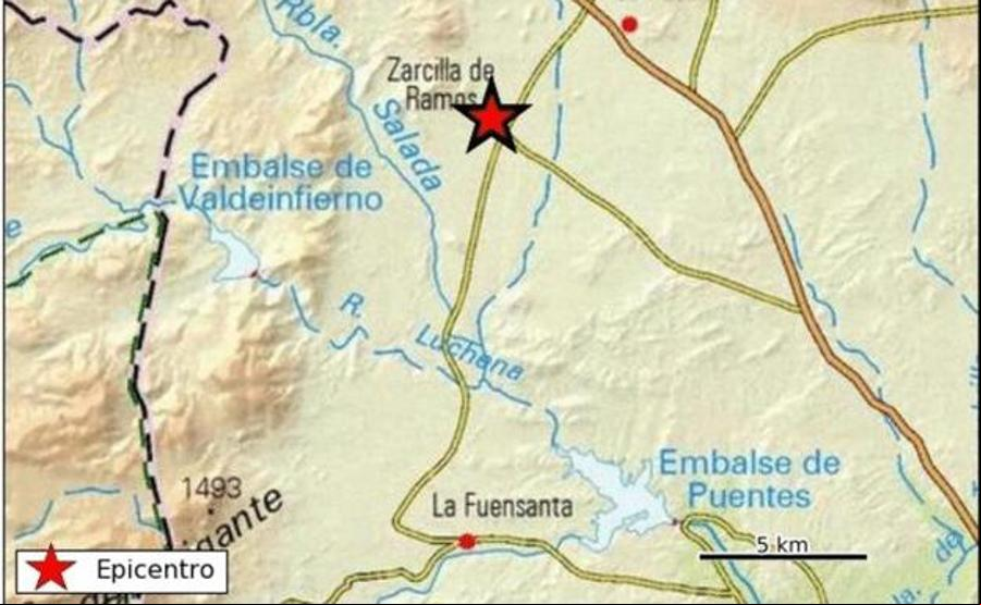 Lorca registra un terremoto de magnitud 3,6 sin daños