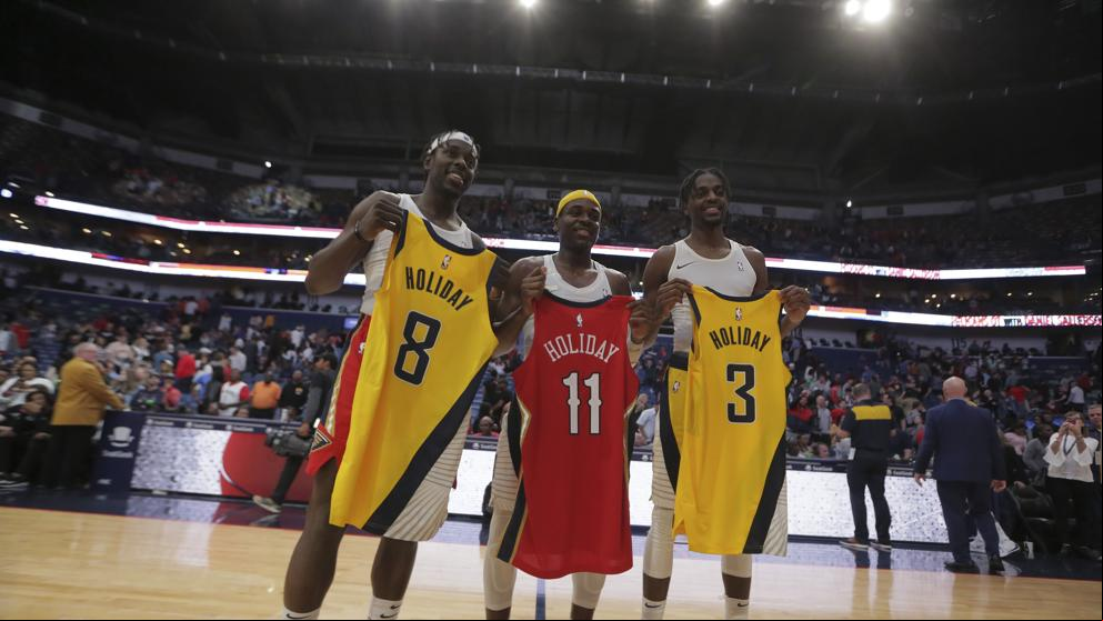 Por primera vez coinciden tres hermanos en un partido de NBA