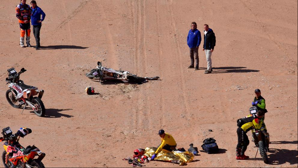 Suspendida la 8.ª etapa para motos y quads