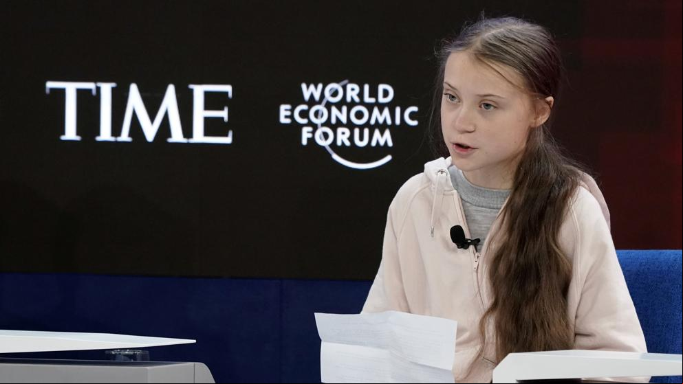 Greta Thunberg inicia su duelo con Trump en Davos: “No sirve ser conscientes del problema, hay que actuar”