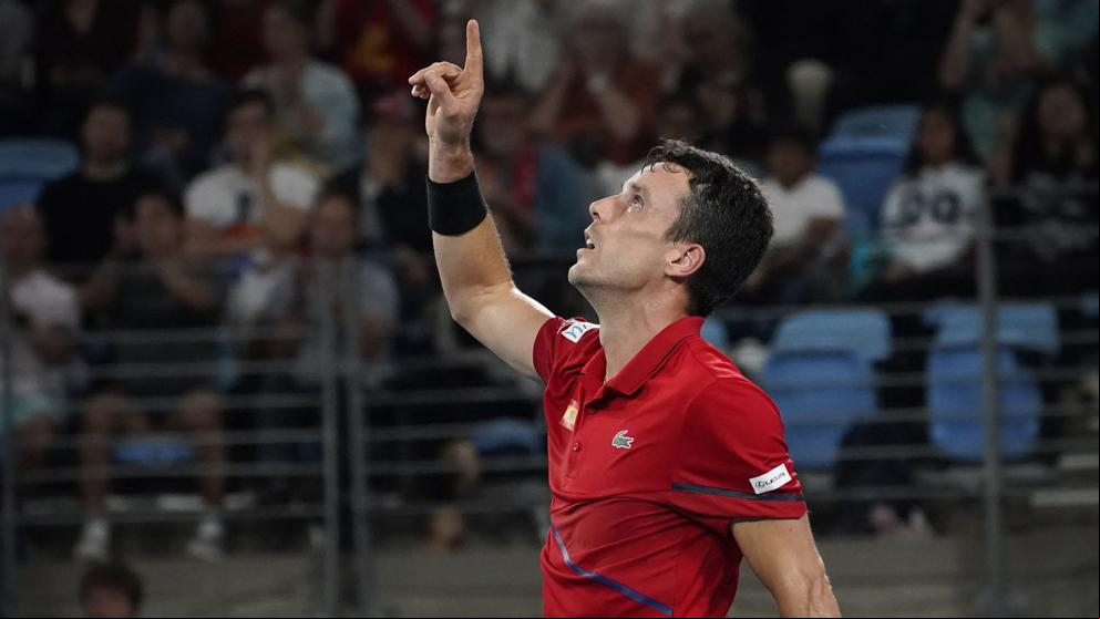 Roberto Bautista da el primer punto a España en la final de la ATP Cup