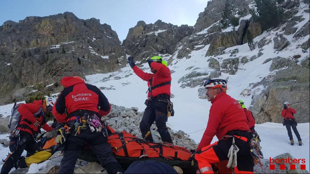 Seis heridos al caer al Canal Amagada mientras hacían una travesía de montaña