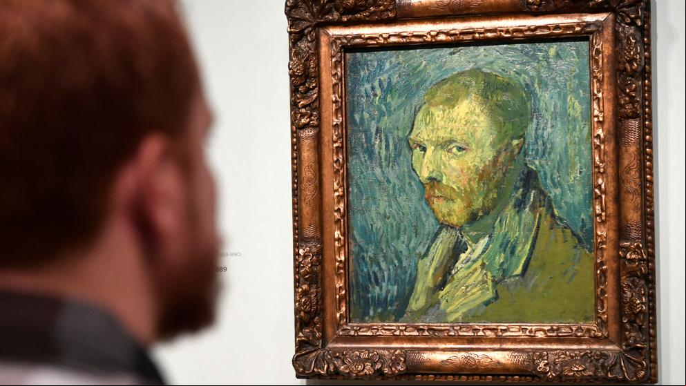 Van Gogh se autorretrató cuando estaba interno en un sanatorio en Francia