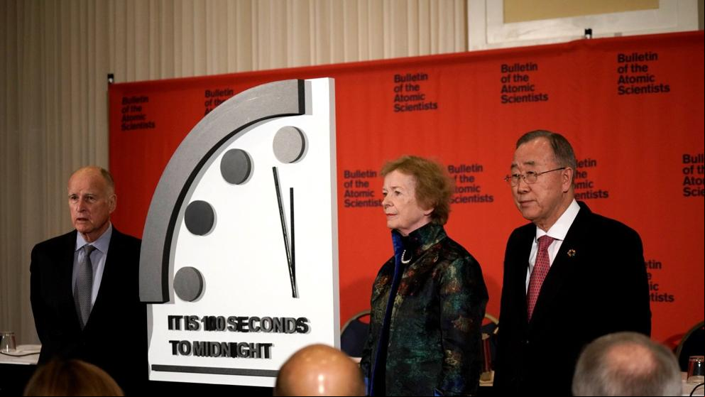 Reloj del Apocalipsis: la crisis climática nos acerca a la hora cero de la humanidad