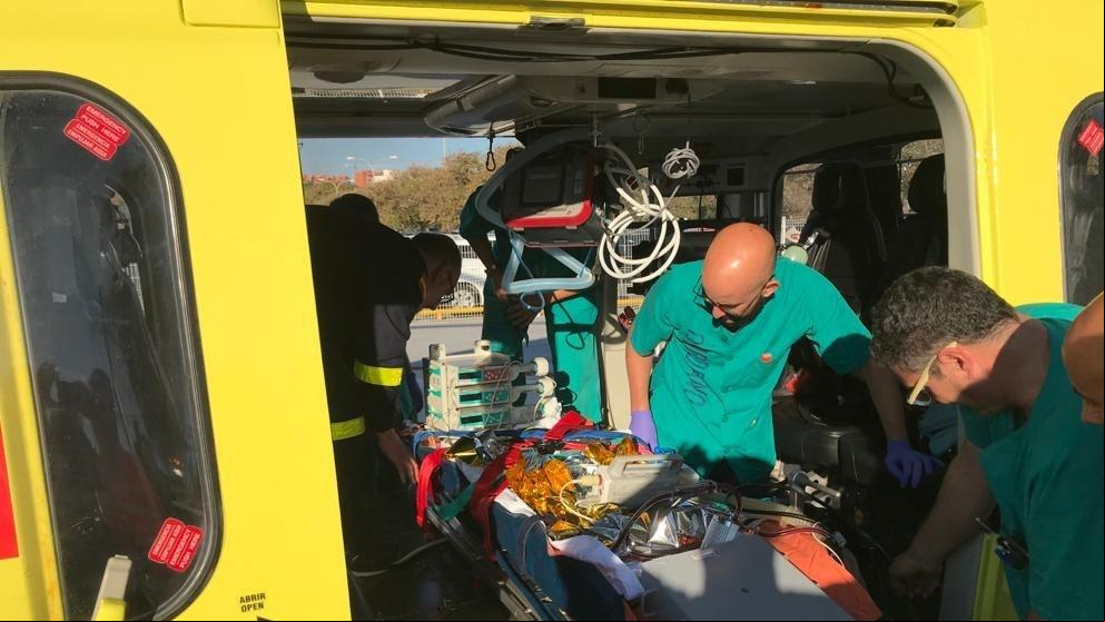 Hito sanitario: Trasladan a un niño en helicóptero con circulación extracorpórea