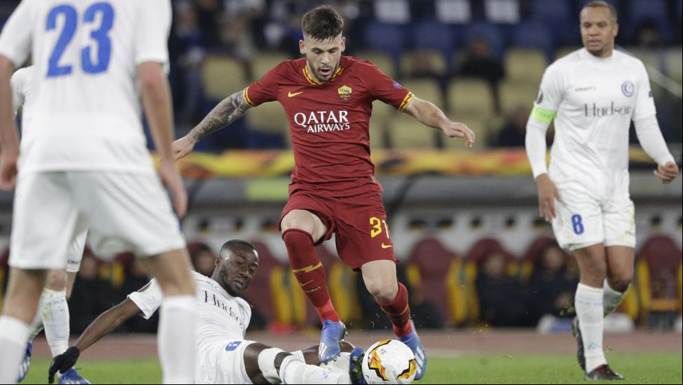 Carles Pérez marca su primer gol con la Roma