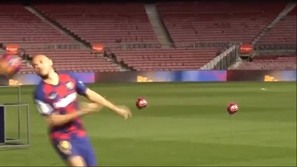 El ridículo de Braithwaite durante su presentación