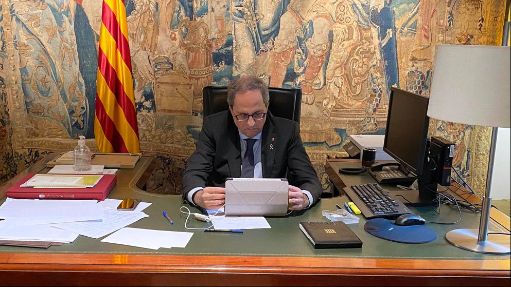 Torra insiste en que el confinamiento total de Catalunya es “inevitable”