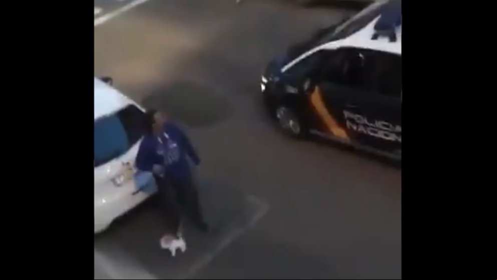 La Policía sorprende a un hombre que paseaba un perro de peluche en Palencia