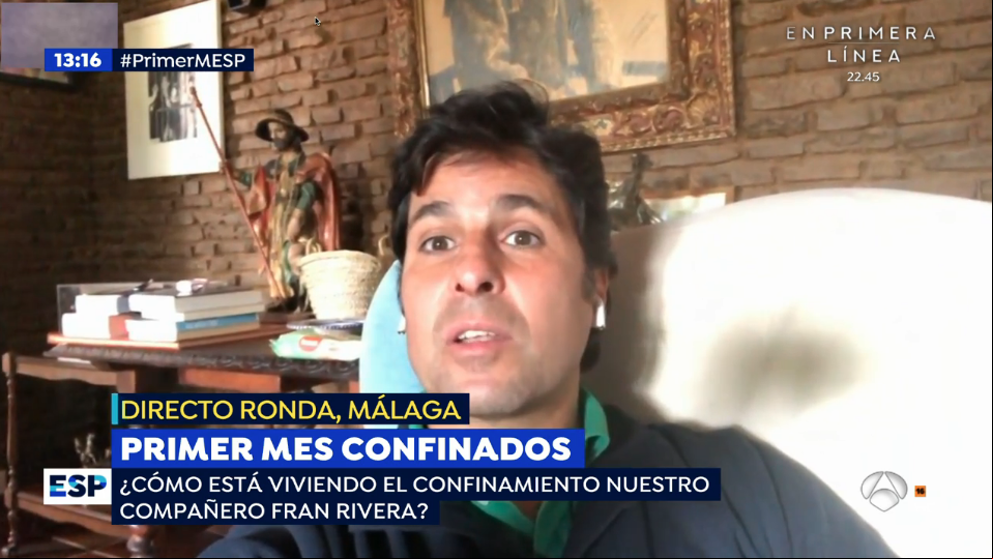 Fran Rivera reaparece tras las críticas por alarmista