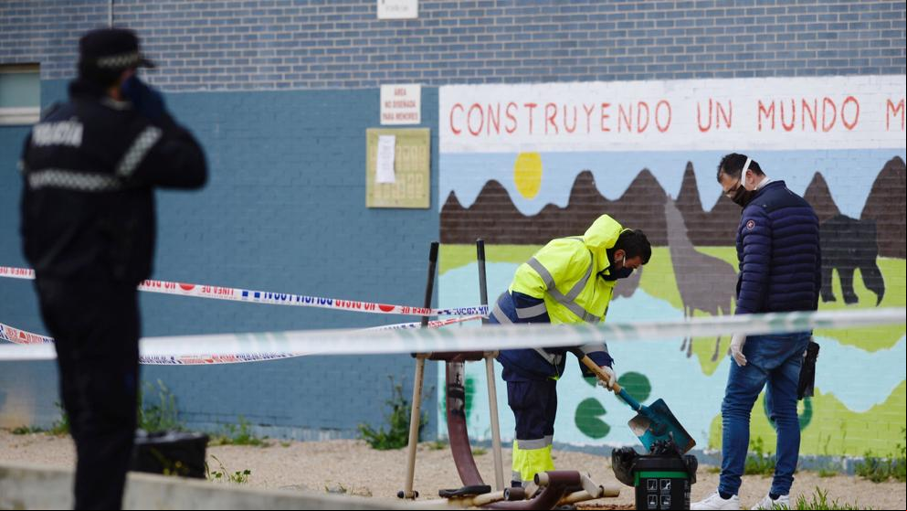 Hallan a un menor muerto de un golpe en la cabeza en un parque de Laguna de Duero