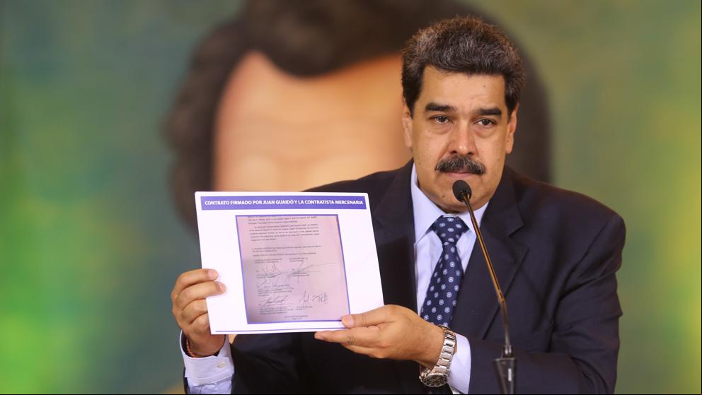 Guaidó firmó un acuerdo con una compañía de seguridad de EE.UU. para derrocar a Maduro
