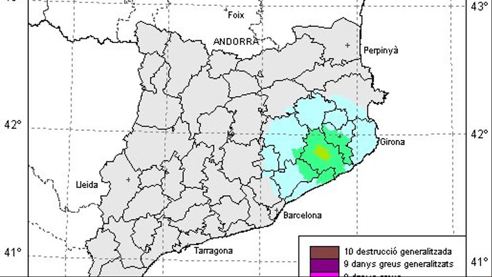 Un terremoto de 3,6 grados en Girona se hace notar en comarcas de Barcelona