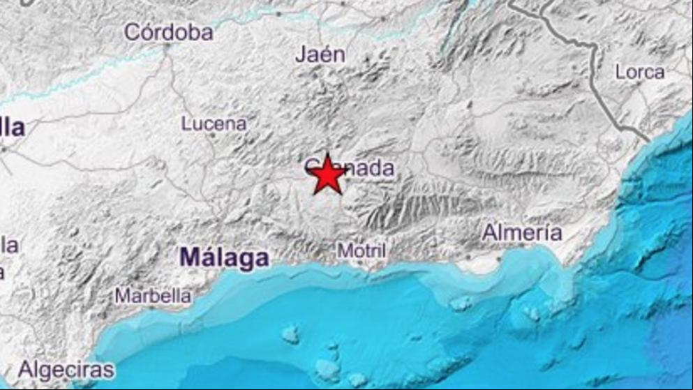 Terremoto de magnitud 3,6 en Granada, sentido también en Málaga