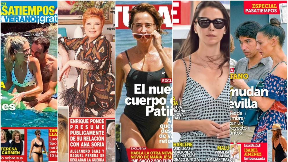 Enrique Ponce con Ana Soria, las Campos, María Patiño y Esther Doña protagonizan las portadas