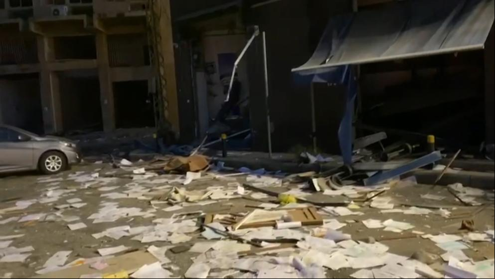 El recorrido en moto por la caótica Beirut tras la explosión