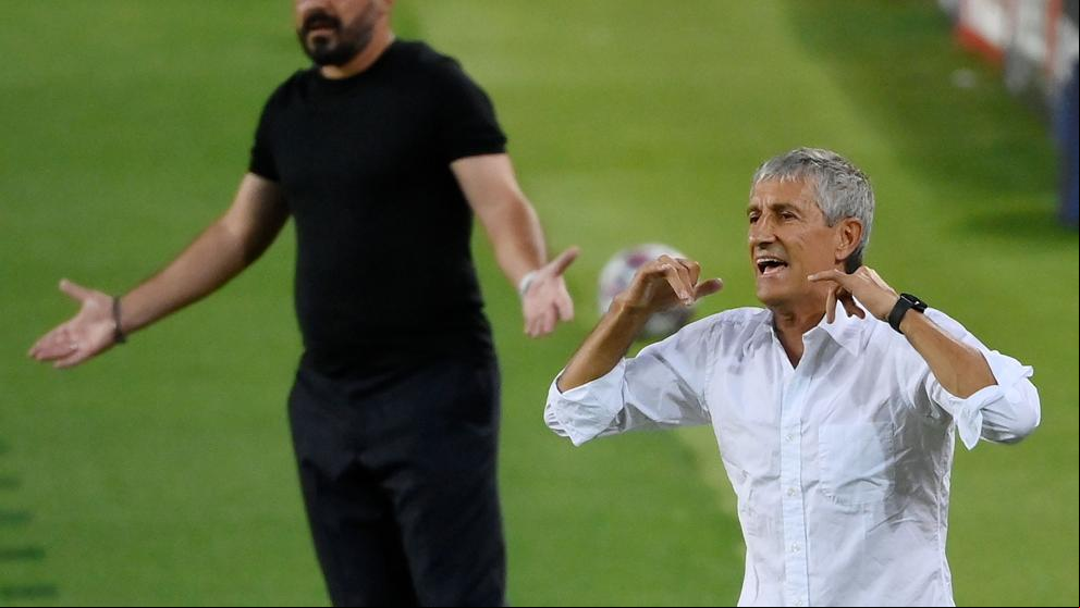 Setién: “No somos tan buenos como para controlar el juego todo el partido”