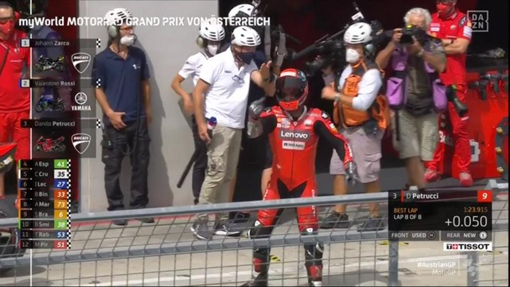 Saltan chispas entre Petrucci y Aleix en el GP de Austria
