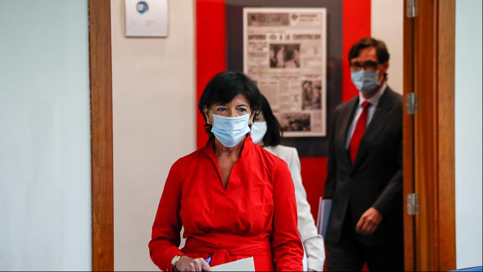 Celaá dice que los colegios son entornos seguros, aunque no haya riesgo cero