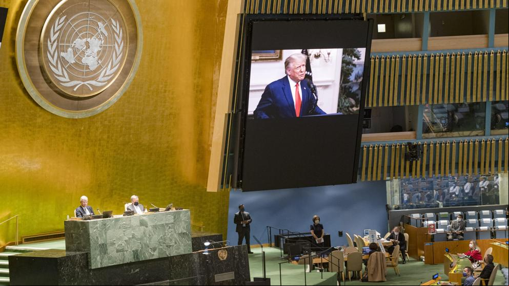 Trump pide en la ONU que China pague por el virus el día que EE.UU. supera los 200.000 muertos