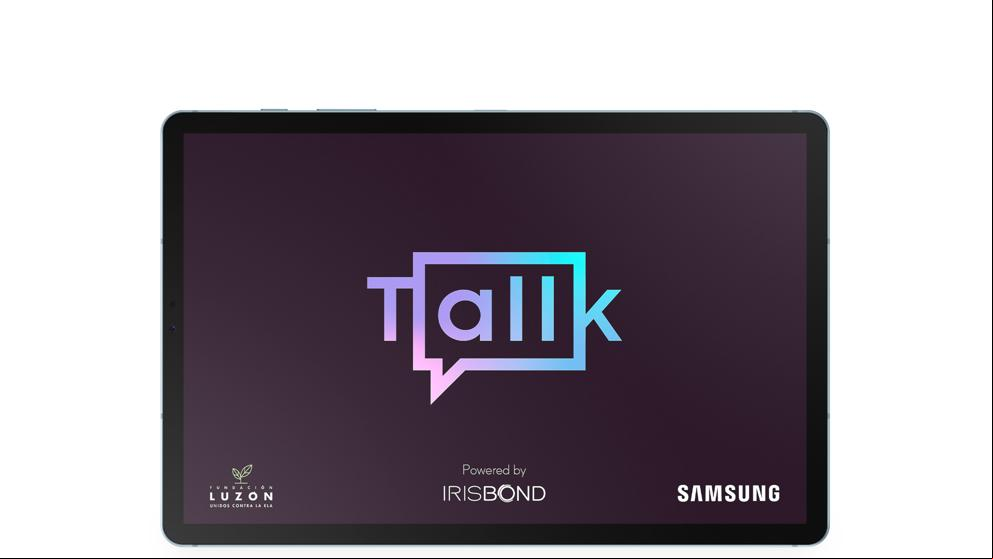 Samsung presenta una app para que los enfermos de ELA usen tabletas con la mirada