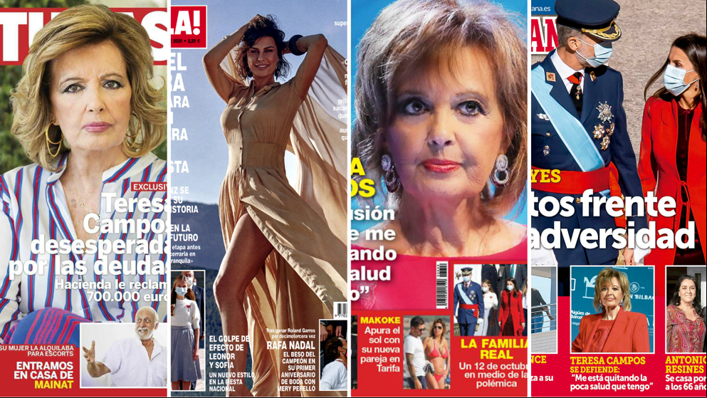 María Teresa Campos, Raquel Perera y la fiesta del 12 de Octubre protagonizan las portadas