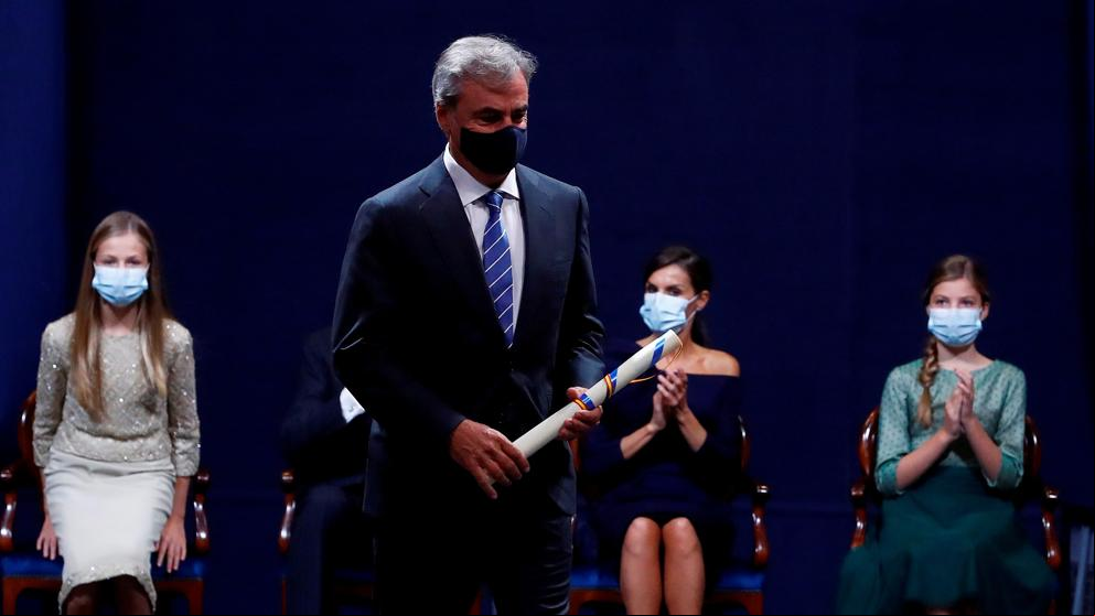 Carlos Sainz recibe el Princesa de Asturias 2020 en Oviedo