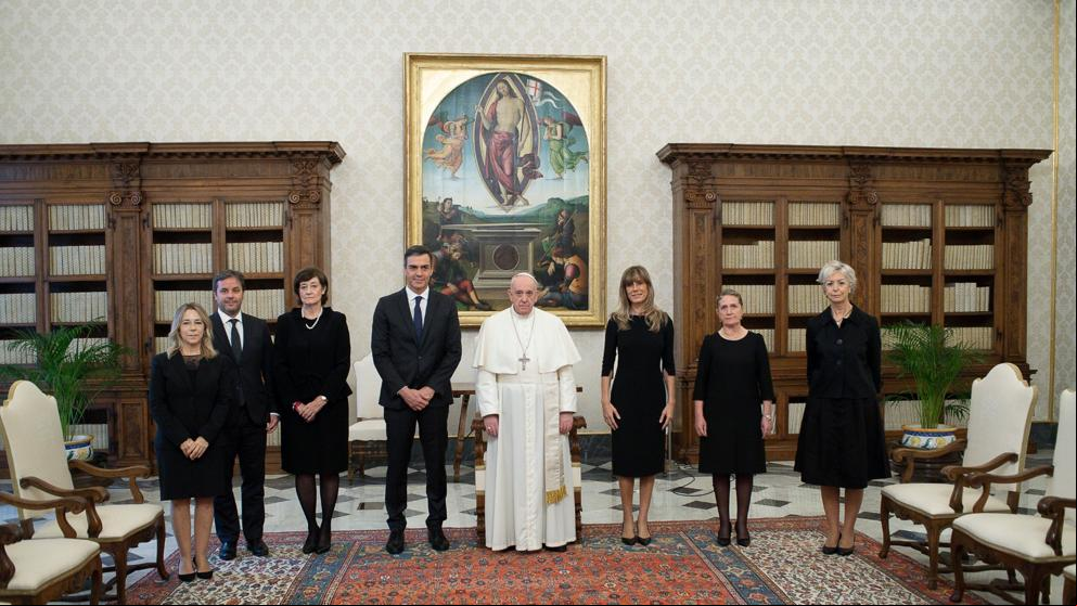 El papa Francisco recibe en audiencia a Pedro Sánchez